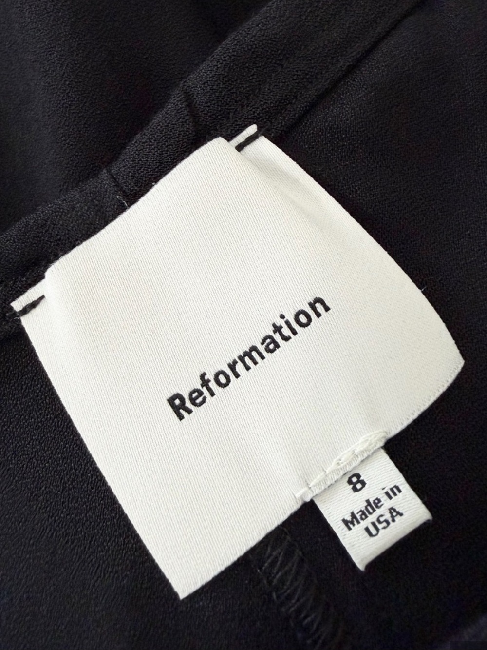 Reformation Gale Mid Rise Pant — Black NWT - Picture 6 of 8